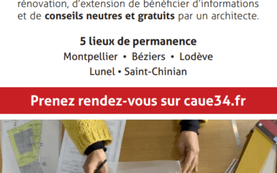 CAUE 34 : conseils gratuits (construction – rénovation – extension)